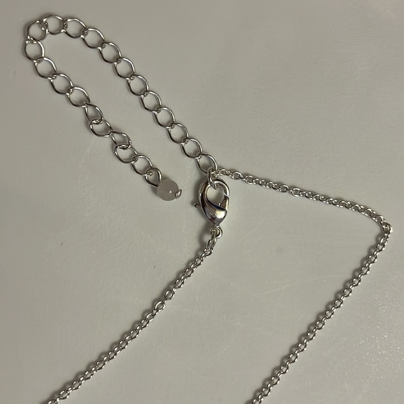 Avon Pastel Pave (Violet/Aqua/Sapphire & Tanzanite) Silver-Tone Pendant Necklace - Picture 13 of 13